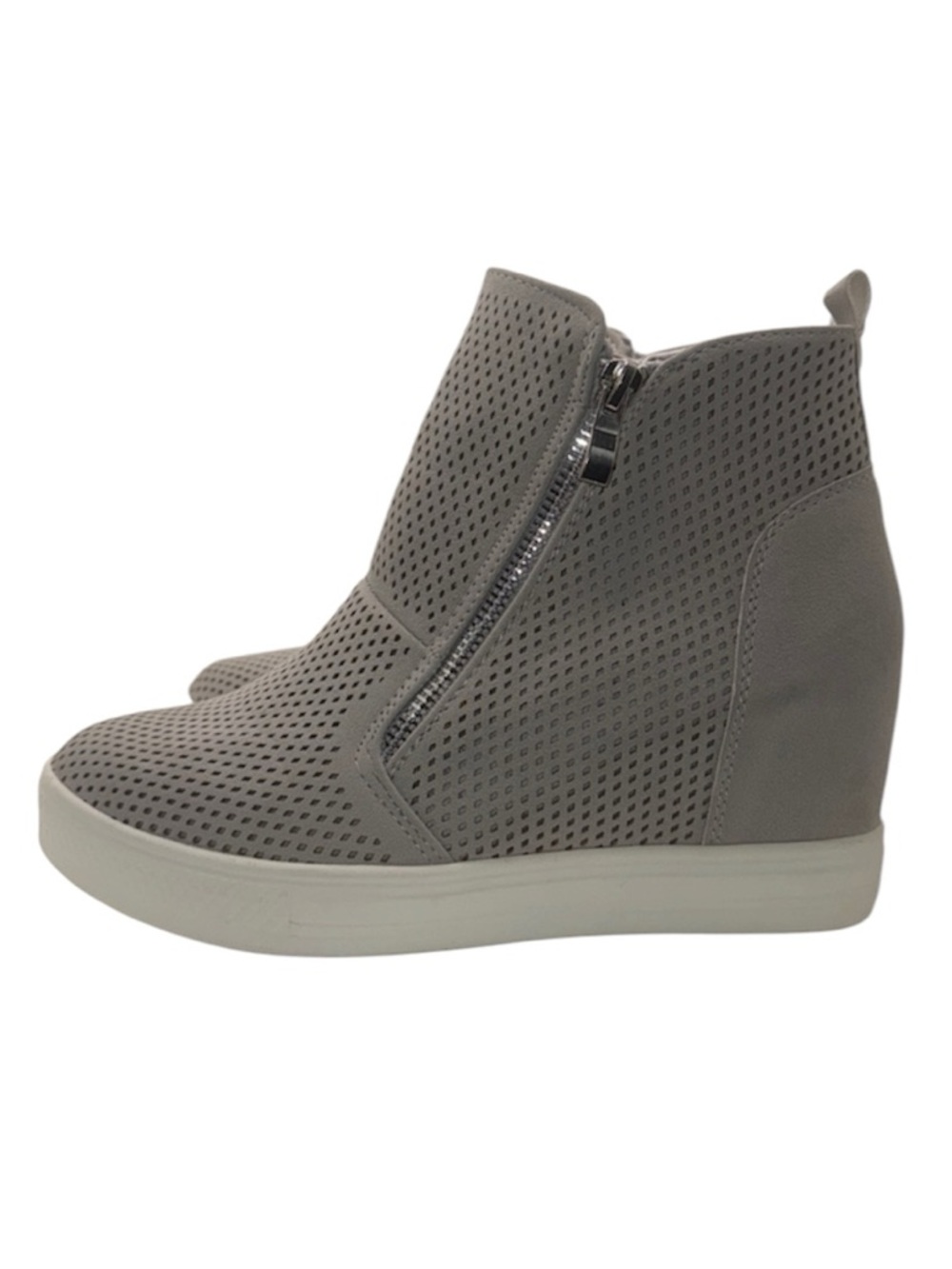 CCOCCI Charlotte Sneakers w Hidden Wedge Perforated Microsuede Upper Women’s 7.5